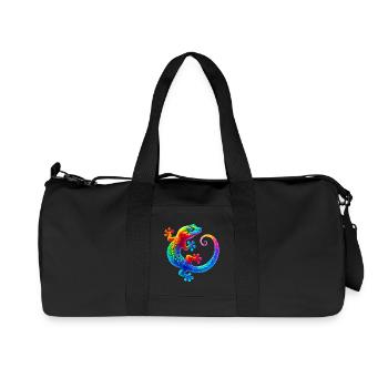Gecko - Recycelte Canvas-Sporttasche von Stanley/Stella - Schwarz - Vorne