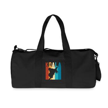 Koala - Recycelte Canvas-Sporttasche von Stanley/Stella - Schwarz - Vorne