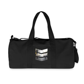 Diamantene Straße in Deutschland - Recycelte Canvas-Sporttasche von Stanley/Stella - Schwarz - Vorne