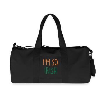 I'M SO IRISH Ireland Irland - Recycled Canvas Sports Bag by Stanley/Stella - black - Front