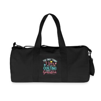La seule chose que j’aime plus que le quilting Quilter S - Sac de sport en toile recyclée Stanley/Stella - noir - Devant