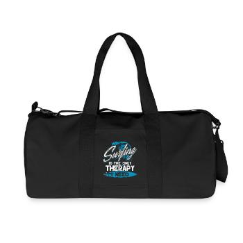 Surfing Is The Only Therapy - Recycled Canvas Sports Bag by Stanley/Stella - black - Front
