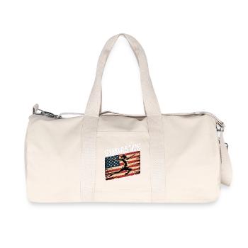Saut du drapeau de la gymnastique américaine - Sac de sport en toile recyclée Stanley/Stella - blanc naturel - Devant