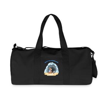 Famille d’ours - Sac de sport en toile recyclée Stanley/Stella - noir - Devant