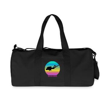 Diving Retro - Recycled Canvas Sports Bag by Stanley/Stella - black - Front