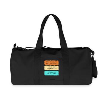 Ne m’invitez pas au festival Afters Rave Party - Sac de sport en toile recyclée Stanley/Stella - noir - Devant