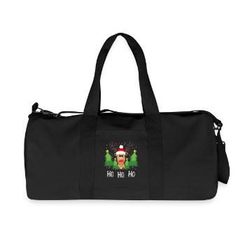 Sapins de Noël Reindeer Ho Ho Ho - Sac de sport en toile recyclée Stanley/Stella - noir - Devant