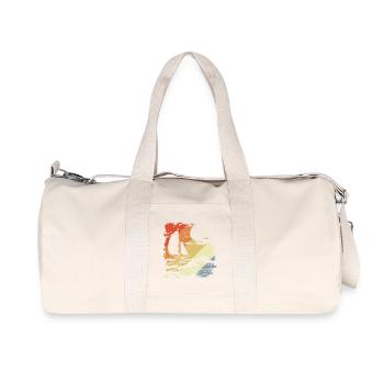 Look vintage de la voile - Sac de sport en toile recyclée Stanley/Stella - blanc naturel - Devant