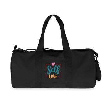 Self Love - Recycled Canvas Sports Bag by Stanley/Stella - black - Front