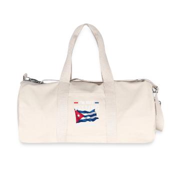 Cuba Pride & Home - Design du drapeau de Cuba - Sac de sport en toile recyclée Stanley/Stella - blanc naturel - Devant