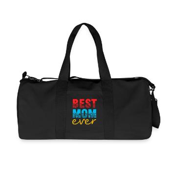 Meilleur t-shirt cadeau de maman de tous les temps - Sac de sport en toile recyclée Stanley/Stella - noir - Devant
