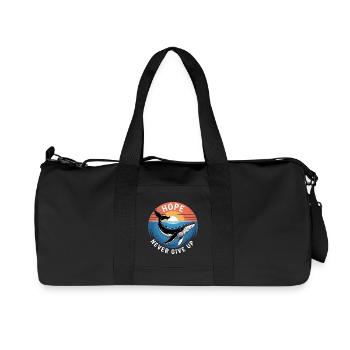 Hope/ Timmy the Whale in the Baltic Sea - Recycled Canvas Sports Bag by Stanley/Stella - black - Front