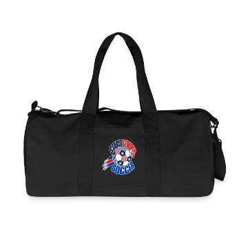 USA Soccer Fan 2026, Stars and Stripes Soccer Ball - Recycled Canvas Sports Bag by Stanley/Stella - black - Front