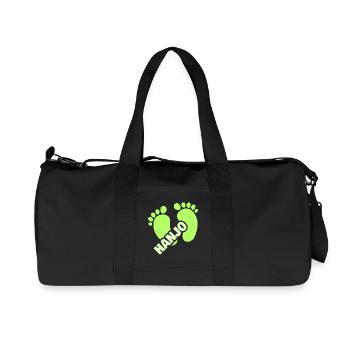 Cadeau pour Hanjo - Sac de sport en toile recyclée Stanley/Stella - noir - Devant