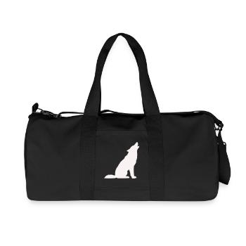 wolf- - Recycelte Canvas-Sporttasche von Stanley/Stella - Schwarz - Vorne