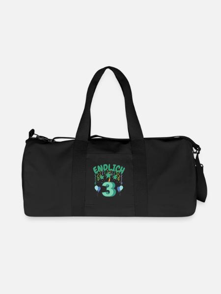 Endlich 3 - Recycelte Canvas-Sporttasche von Stanley/Stella - Schwarz