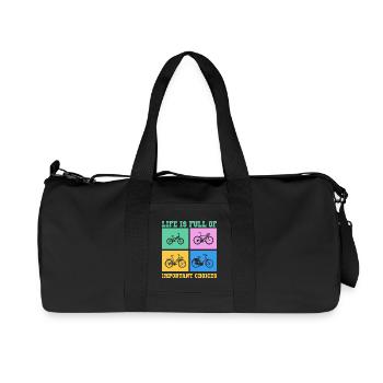 Bicycle Life regorge de choix importants - Sac de sport en toile recyclée Stanley/Stella - noir - Devant