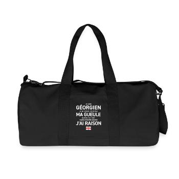 Je Suis Georgien Je Ne Ferme Deja Pas Ma Gueule... - Sac de sport en toile recyclée Stanley/Stella - noir - Devant