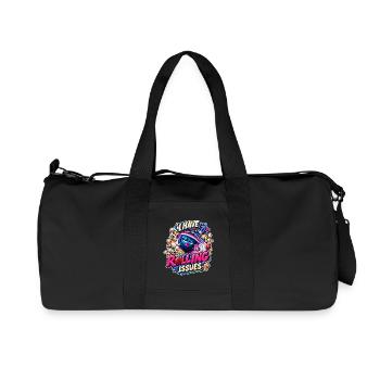 J’ai des numéros roulants en disant de la bande dessinée Bowling Ball - Sac de sport en toile recyclée Stanley/Stella - noir - Devant