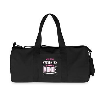 Meilleure Sylvestre du monde femme - Sac de sport en toile recyclée Stanley/Stella - noir - Devant
