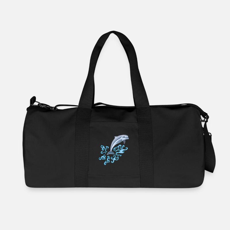 Dauphin - Recycelte Canvas-Sporttasche von Stanley/Stella - Schwarz