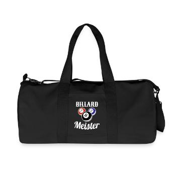 Billard Meister Kugeln Billiard - Recycelte Canvas-Sporttasche von Stanley/Stella - Schwarz - Vorne