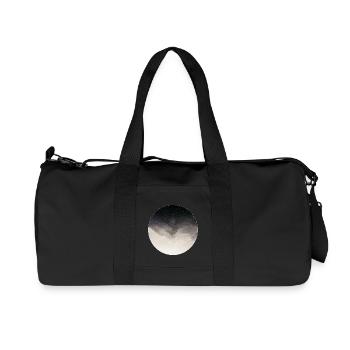 Mountain landscape in abstract vintage style - Recycled Canvas Sports Bag by Stanley/Stella - black - Front