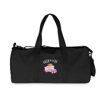 Queen of the RV - Queen of the Camper - Recycled Canvas Sports Bag by Stanley/Stella - black - Front