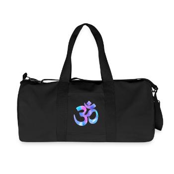 Om - Recycelte Canvas-Sporttasche von Stanley/Stella - Schwarz - Vorne