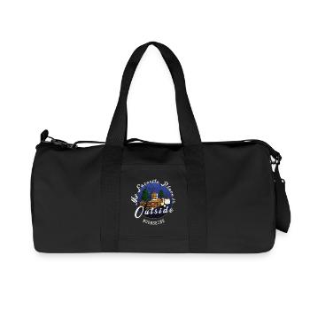 My favorite place is outside - Recycled Canvas Sports Bag by Stanley/Stella - black - Front