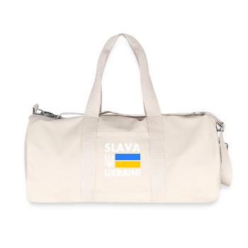Slava ukraini - Recycled Canvas Sports Bag by Stanley/Stella - natural - Front