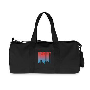 Oklahoma City Skyline Gradient - Recycelte Canvas-Sporttasche von Stanley/Stella - Schwarz - Vorne