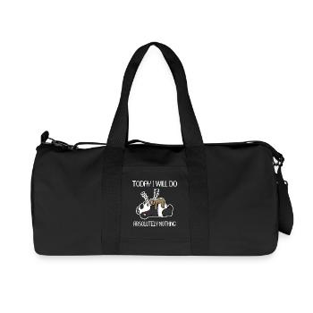 Do nothing - lazy - Recycled Canvas Sports Bag by Stanley/Stella - black - Front