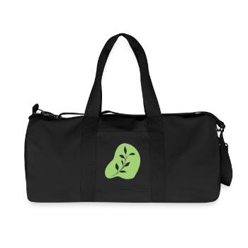 Feuilles - Sac de sport en toile recyclée Stanley/Stella - noir - Devant