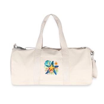 Étoile de mer - Sac de sport en toile recyclée Stanley/Stella - blanc naturel - Devant