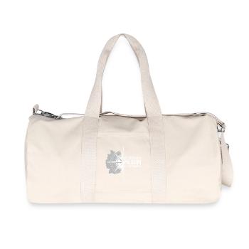 Koordinaten Pilsum - Recycelte Canvas-Sporttasche von Stanley/Stella - Naturweiß - Vorne