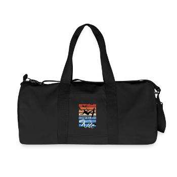 Schwerelosig Kite - Recycelte Canvas-Sporttasche von Stanley/Stella - Schwarz - Vorne