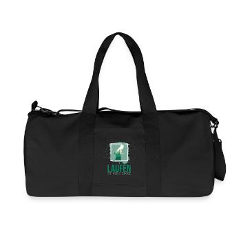 Laufen ist meine Droge - Recycelte Canvas-Sporttasche von Stanley/Stella - Schwarz - Vorne
