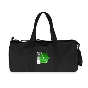 Running - Recycelte Canvas-Sporttasche von Stanley/Stella - Schwarz - Vorne