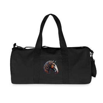 Cheval - Sac de sport en toile recyclée Stanley/Stella - noir - Devant