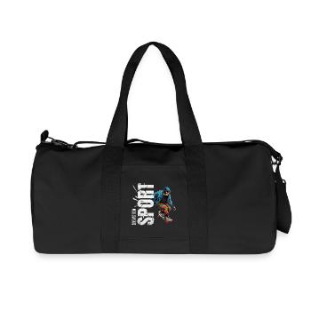 Eins mit dem Sport - Skateboard - Recycelte Canvas-Sporttasche von Stanley/Stella - Schwarz - Vorne