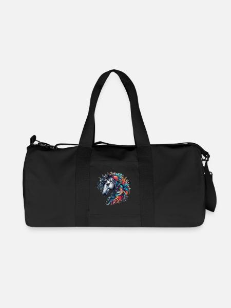 Pferd - Recycelte Canvas-Sporttasche von Stanley/Stella - Schwarz