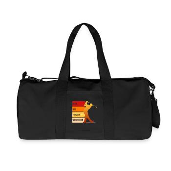 Tagesablauf - Recycelte Canvas-Sporttasche von Stanley/Stella - Schwarz - Vorne