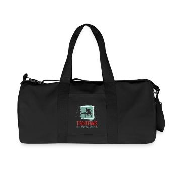 Tischtennis ist meine Droge - Recycelte Canvas-Sporttasche von Stanley/Stella - Schwarz - Vorne