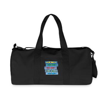 Rudern - Recycelte Canvas-Sporttasche von Stanley/Stella - Schwarz - Vorne