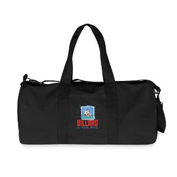 Billard ist meine Droge - Recycelte Canvas-Sporttasche von Stanley/Stella - Schwarz - Vorne