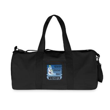 Faszination - Leidenschaft - Freiheit - Windsurfen - Recycelte Canvas-Sporttasche von Stanley/Stella - Schwarz - Vorne