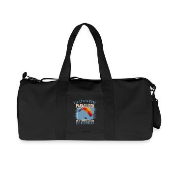 Ein Leben ohne Paragliden ist möglich aber Sinnlos - Recycelte Canvas-Sporttasche von Stanley/Stella - Schwarz - Vorne