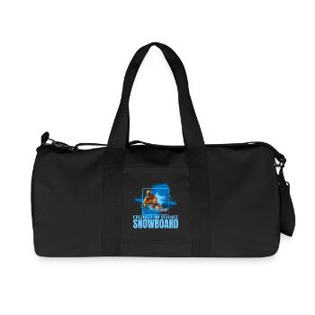 Freiheit im Schnee - Snowboard - Recycelte Canvas-Sporttasche von Stanley/Stella - Schwarz - Vorne