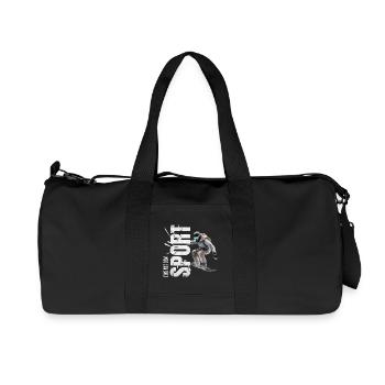 Eins mit dem Sport - Snowboard - Recycelte Canvas-Sporttasche von Stanley/Stella - Schwarz - Vorne